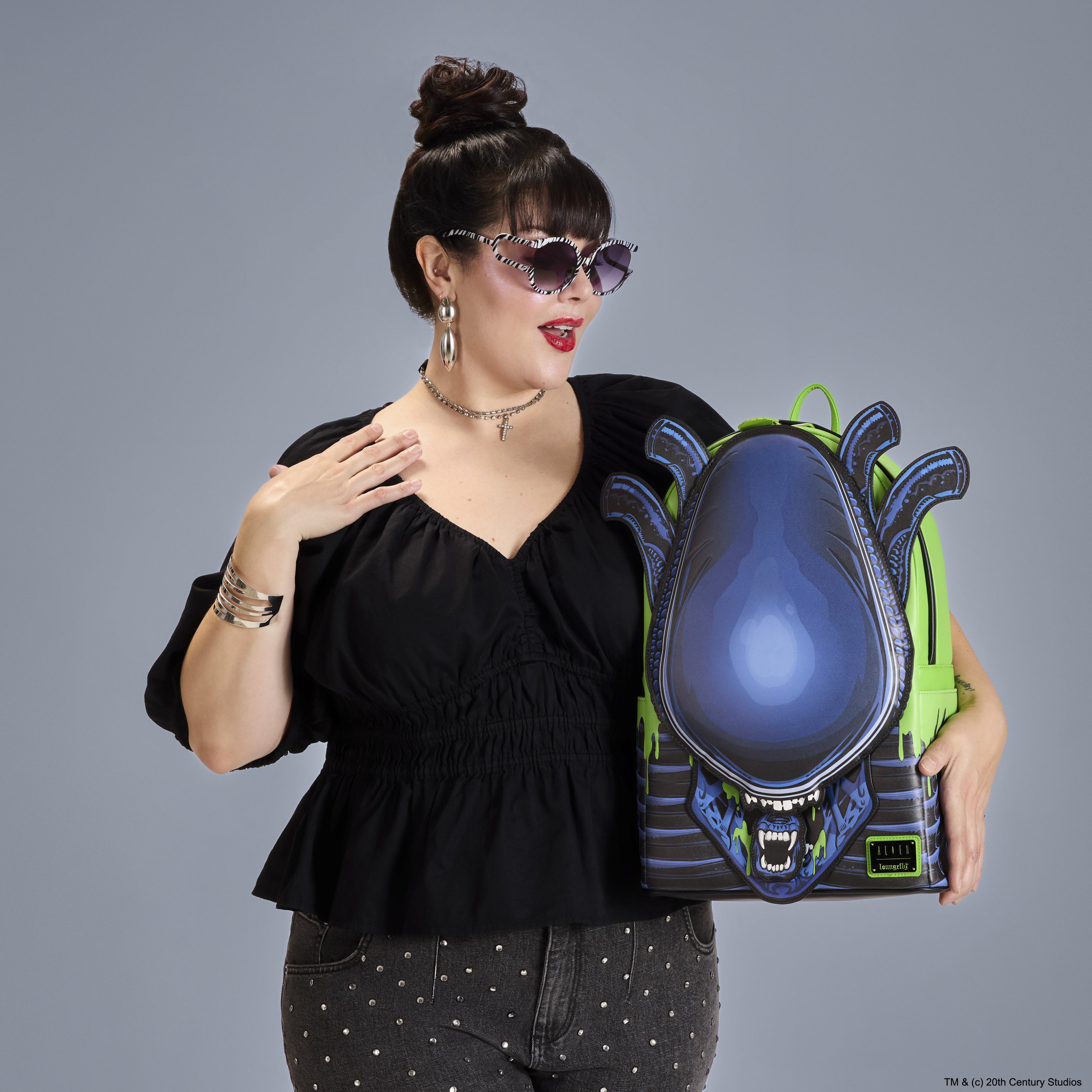 Alien Xenomorph Cosplay Glow Full-Size Backpack
