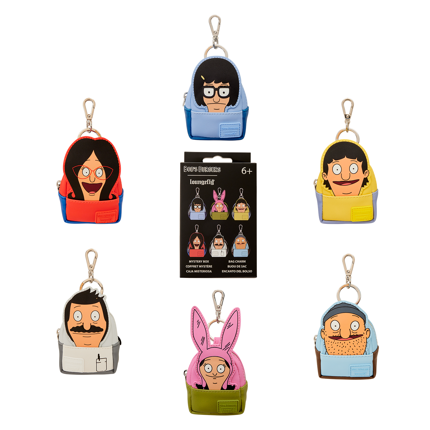 Bob's Burgers Cosplay Mystery Mini Backpack Keychain Charm