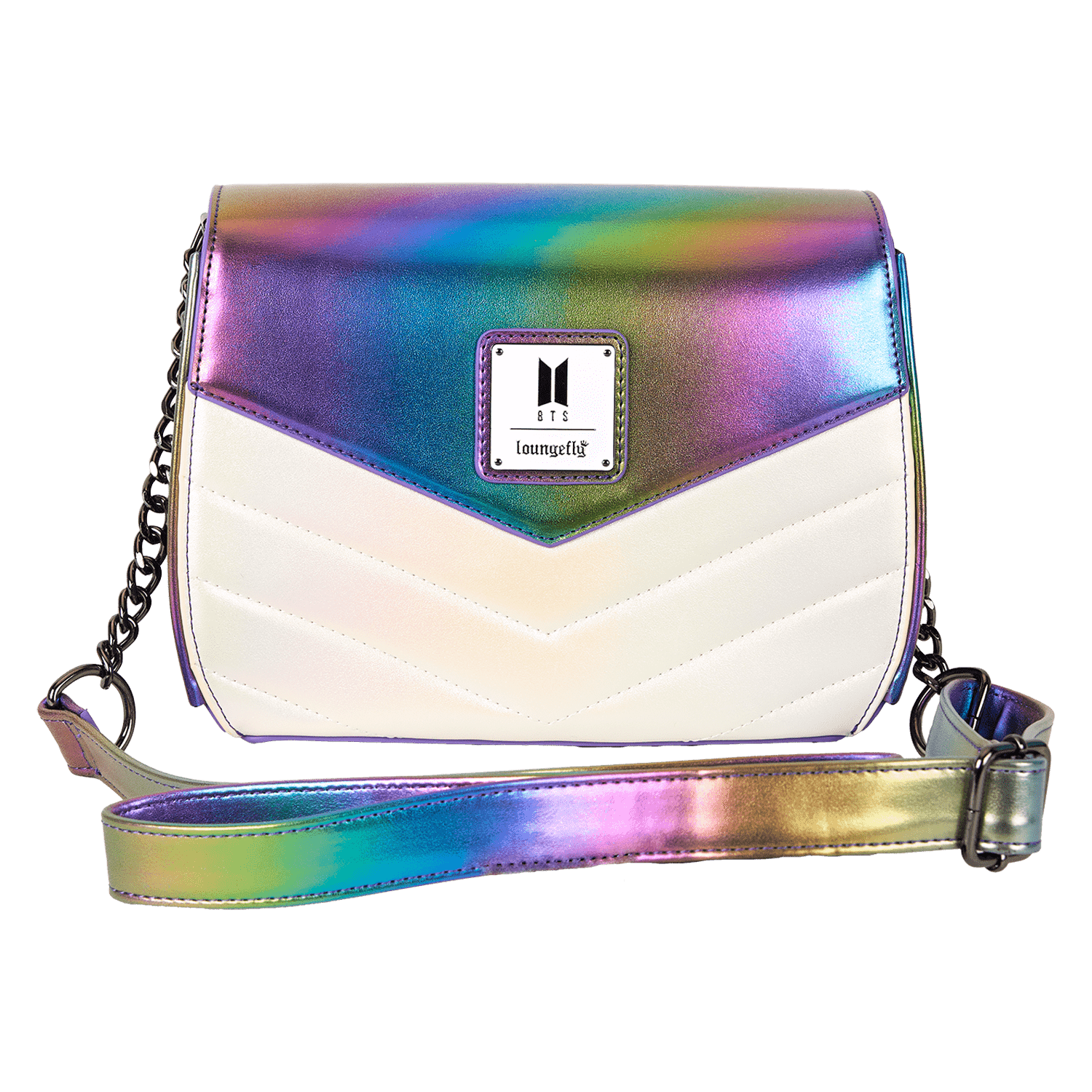 Funko Pop! By Loungefly BTS Iridescent Quilted Crossbody Bag