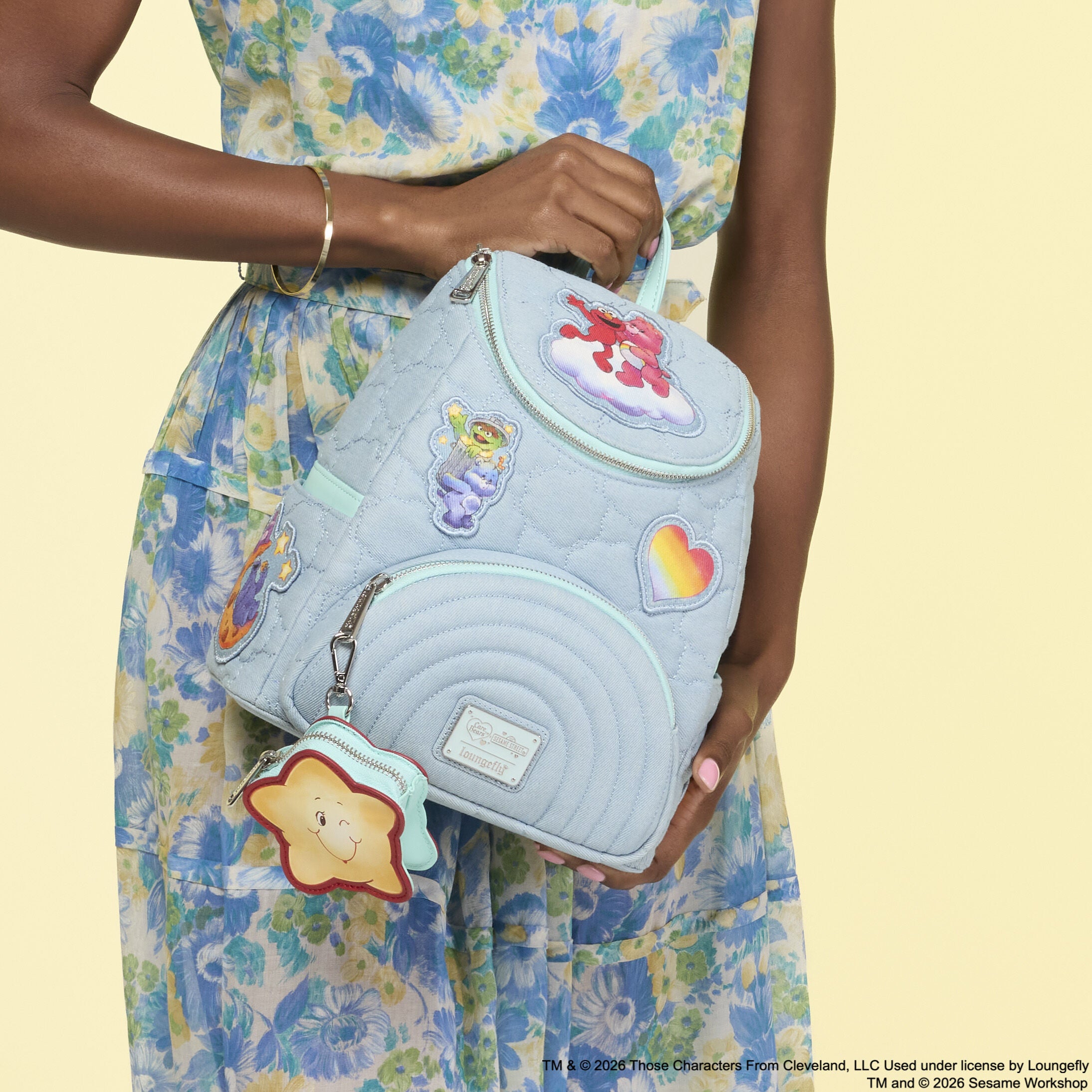 Care Bears x Sesame Street Denim Mini Backpack with Coin Bag