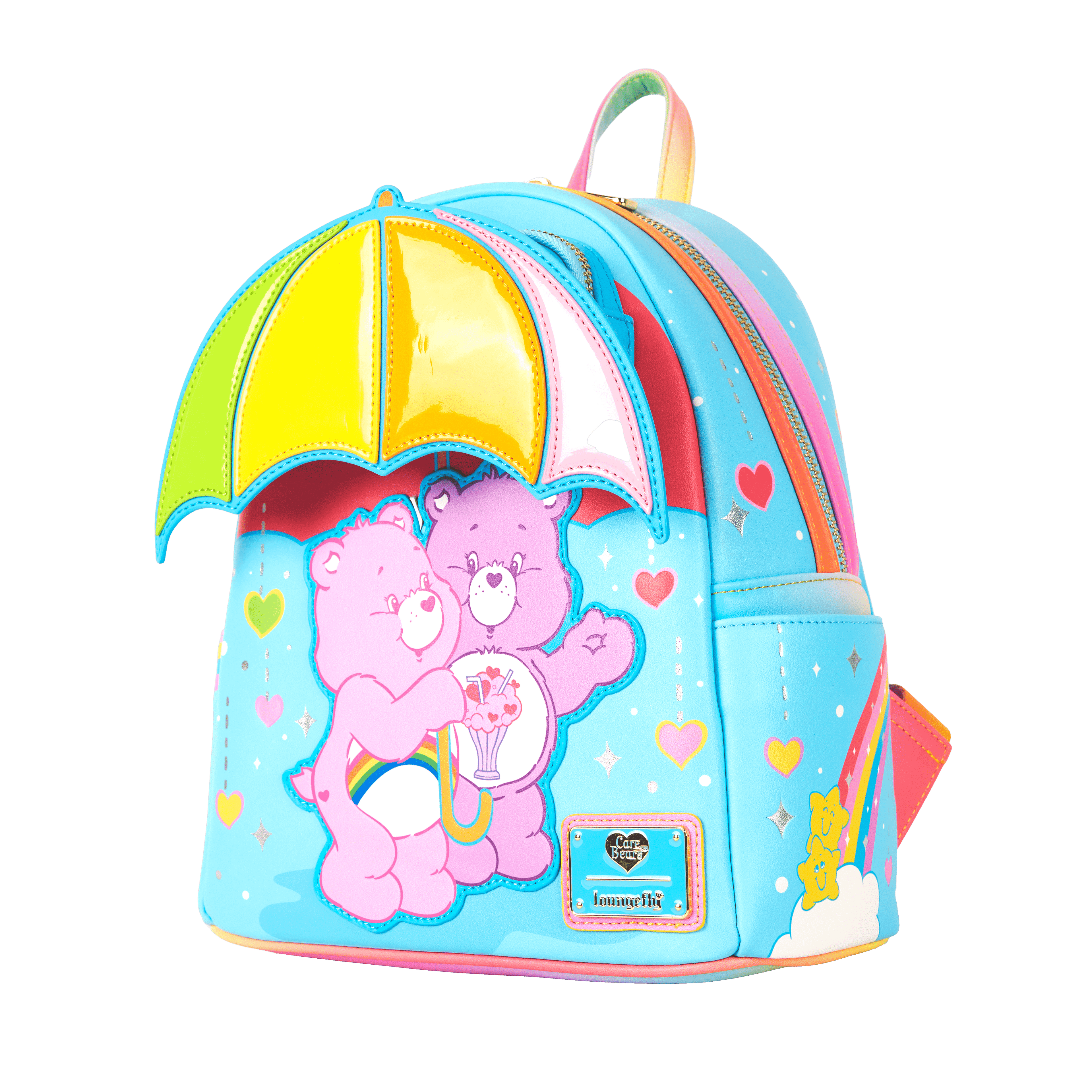 Care Bears Cheer Bear & Share Bear Rainbow Umbrella Mini Backpack