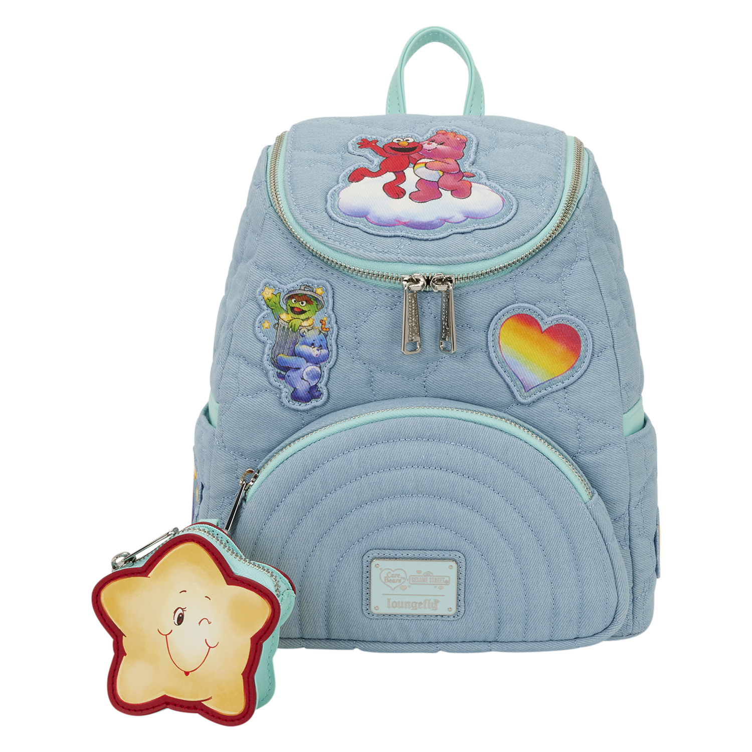 Care Bears x Sesame Street Denim Mini Backpack with Coin Bag