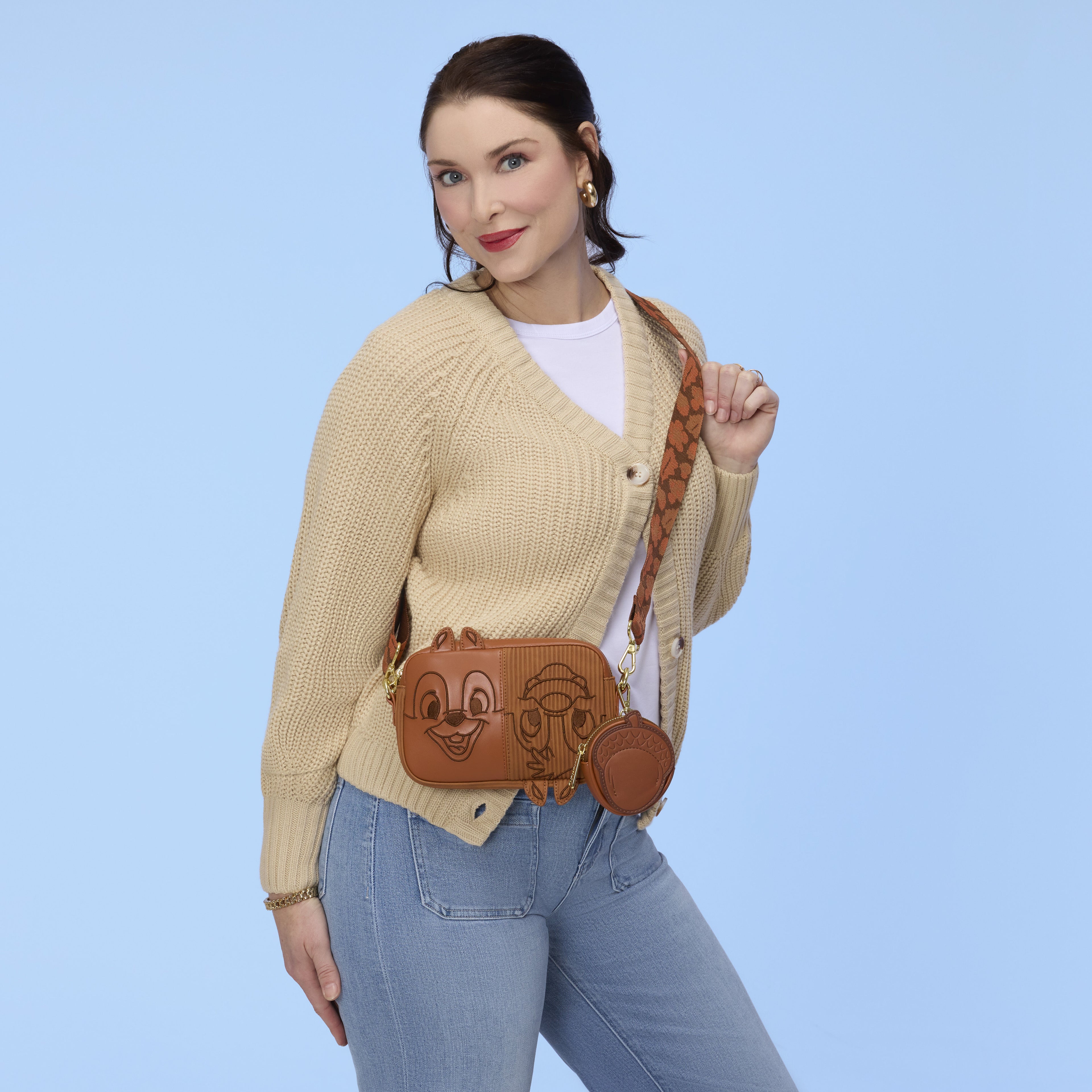 Chip 'n' Dale Sling Crossbody Bag with Coin Bag