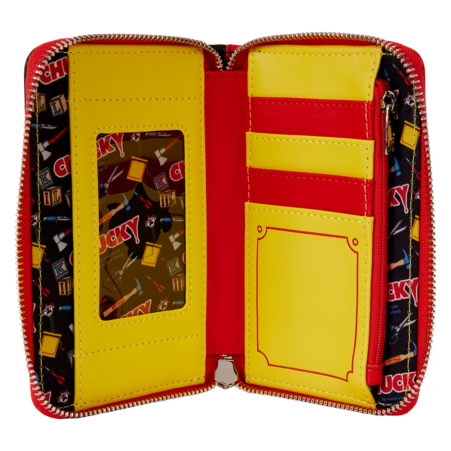 Chucky Clown Cosplay Zip Around Wallet