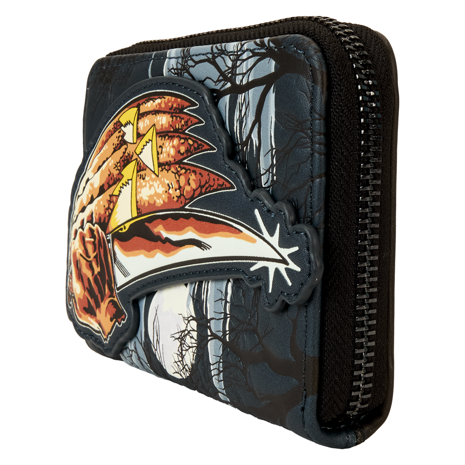 Halloween Michael Myers Jack-O'-Lantern Glow Zip Around Wallet