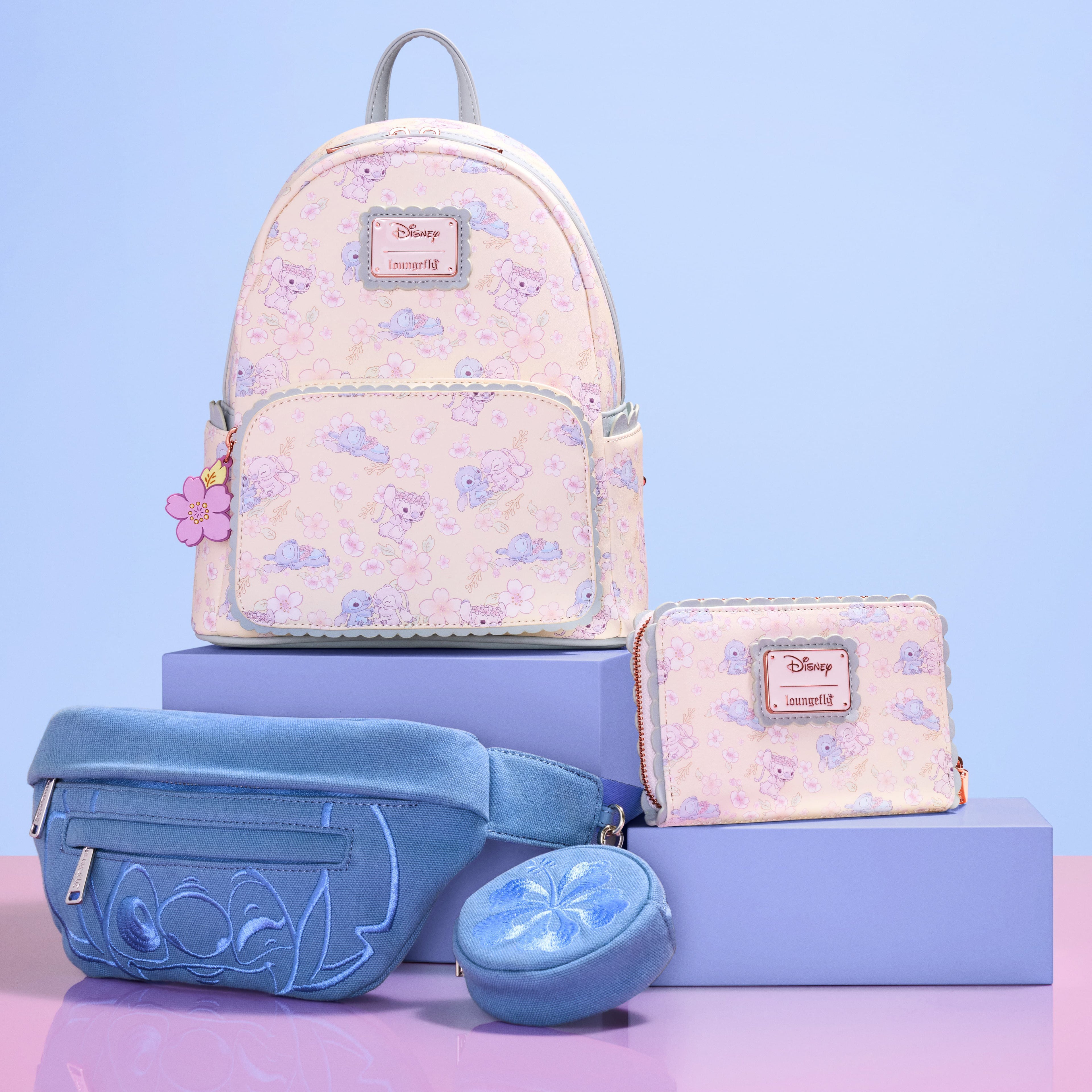 Stitch Ohana Canvas Convertible Belt Bag with Coin Bag