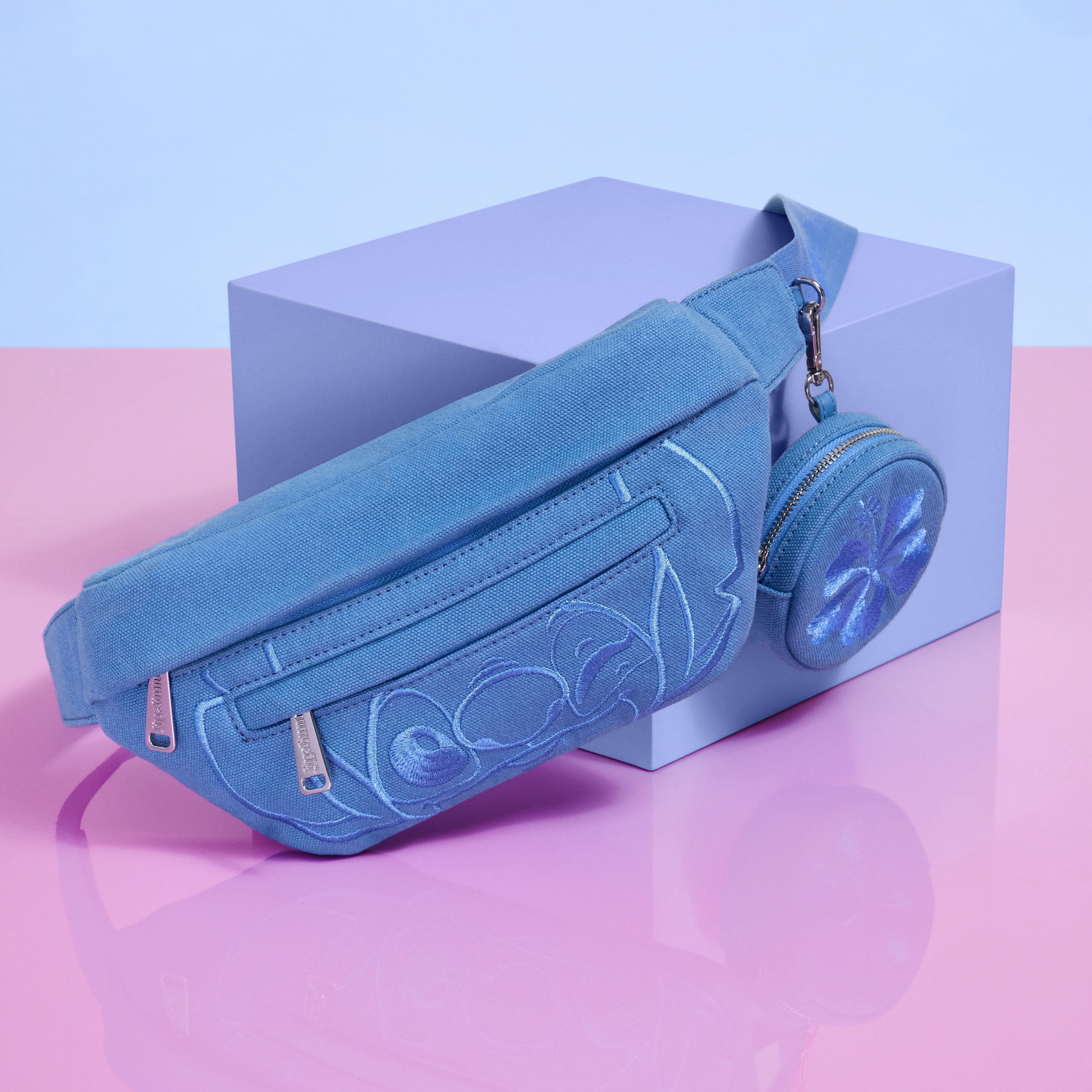 Stitch Ohana Canvas Convertible Belt Bag with Coin Bag