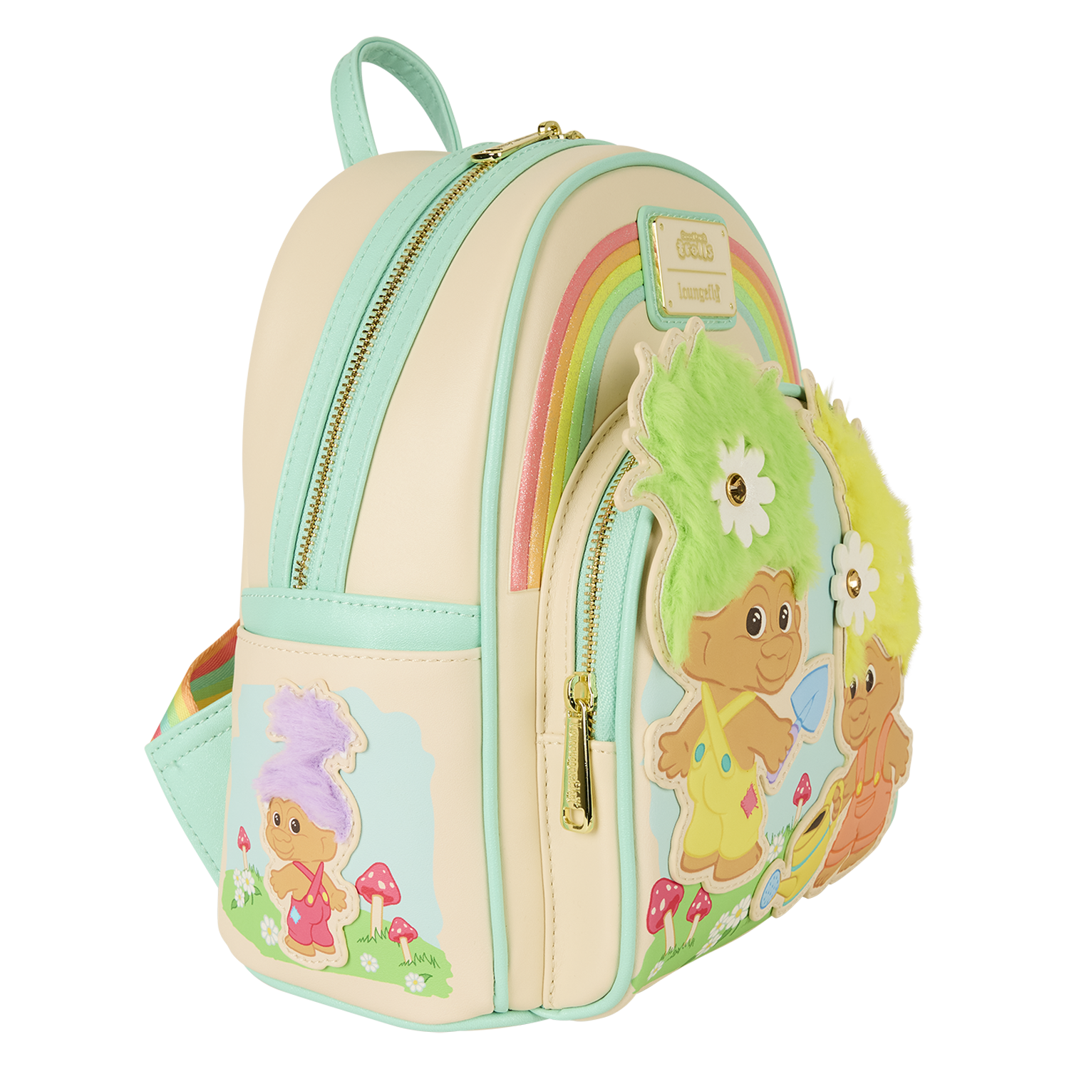 Classic Good Luck Trolls Plush Glitter Mini Backpack