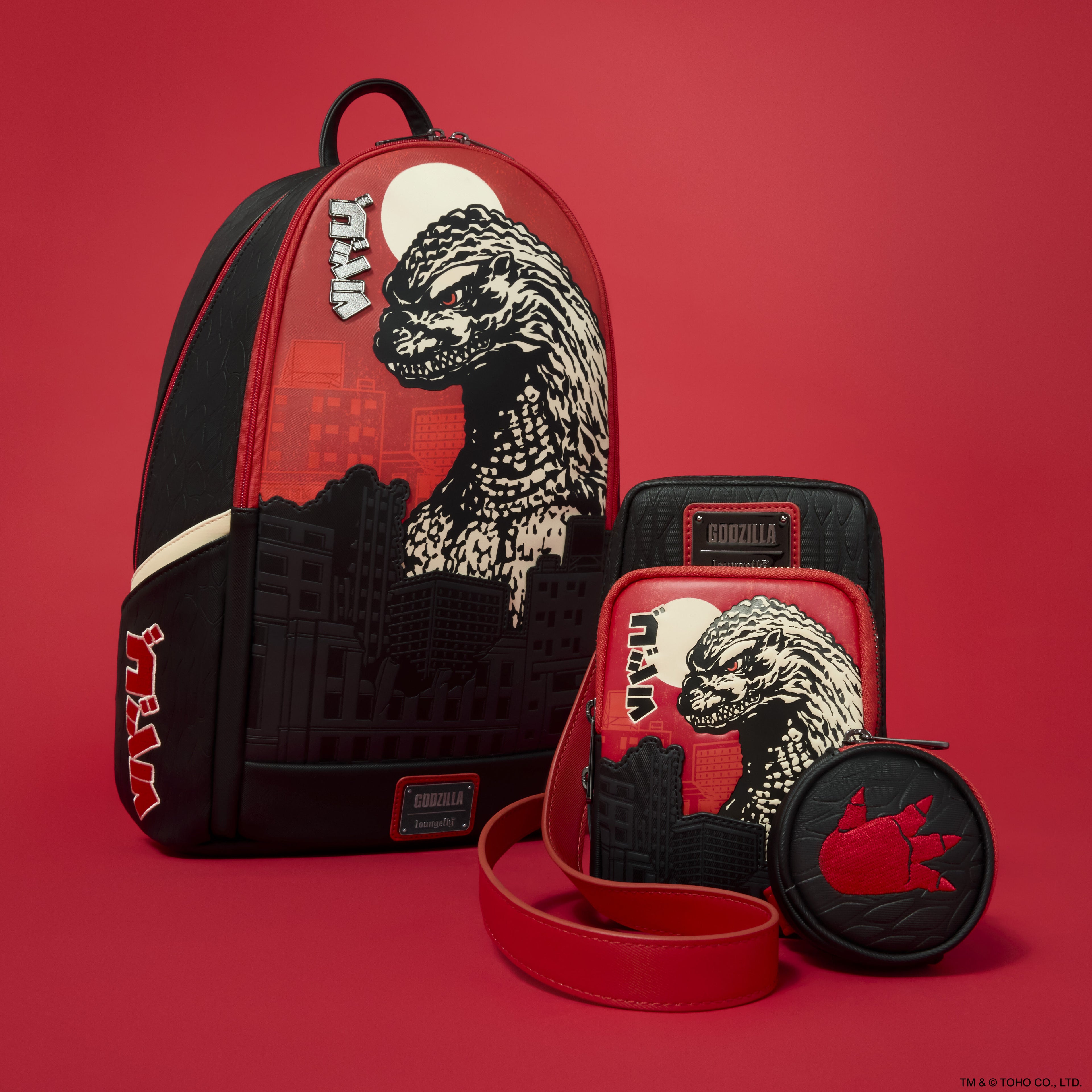 Godzilla Cell Phone Crossbody Bag with Coin Bag