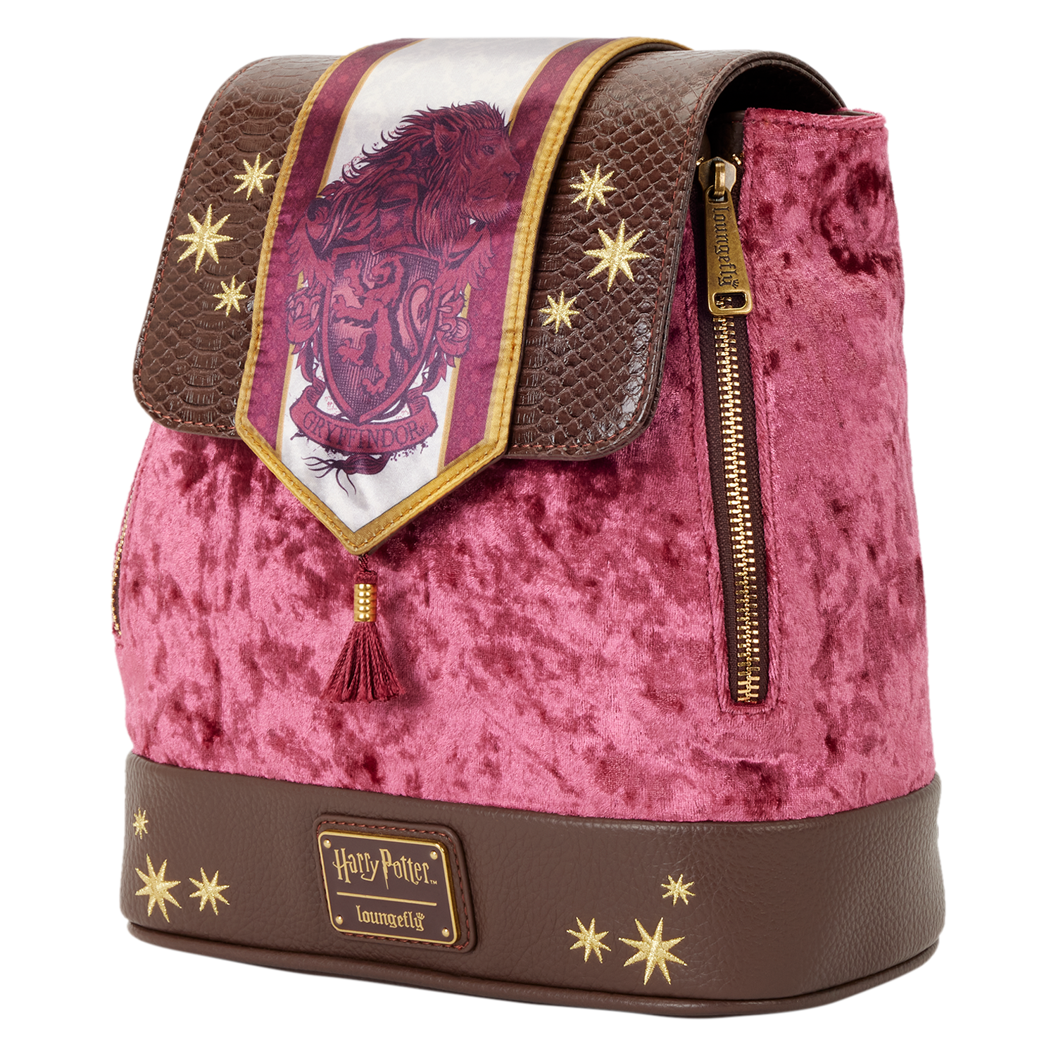 Exclusive Harry Potter Gryffindor Banner Velvet Mini Backpack