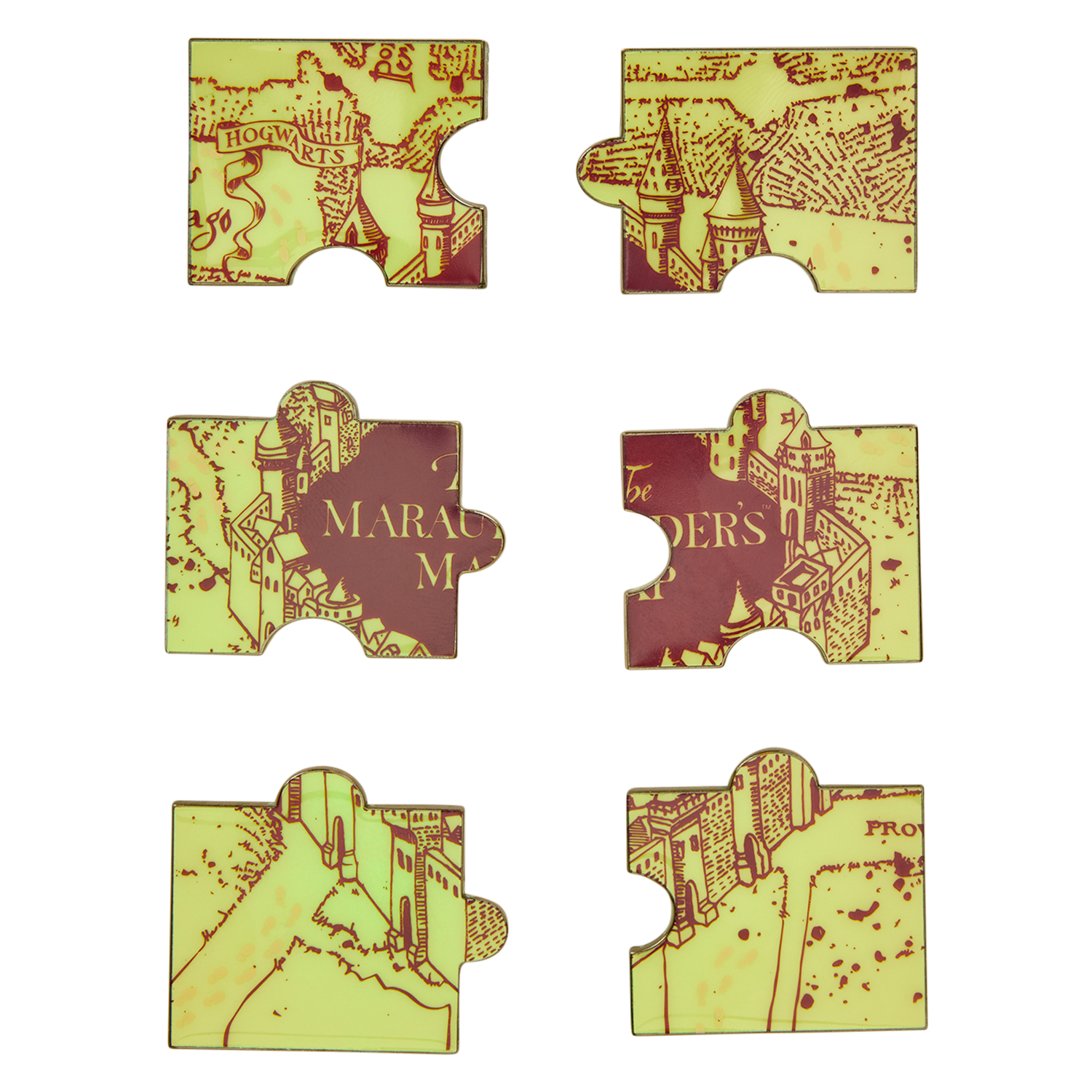 Harry Potter Exclusive The Marauder's Map Puzzle Mystery Box Pin