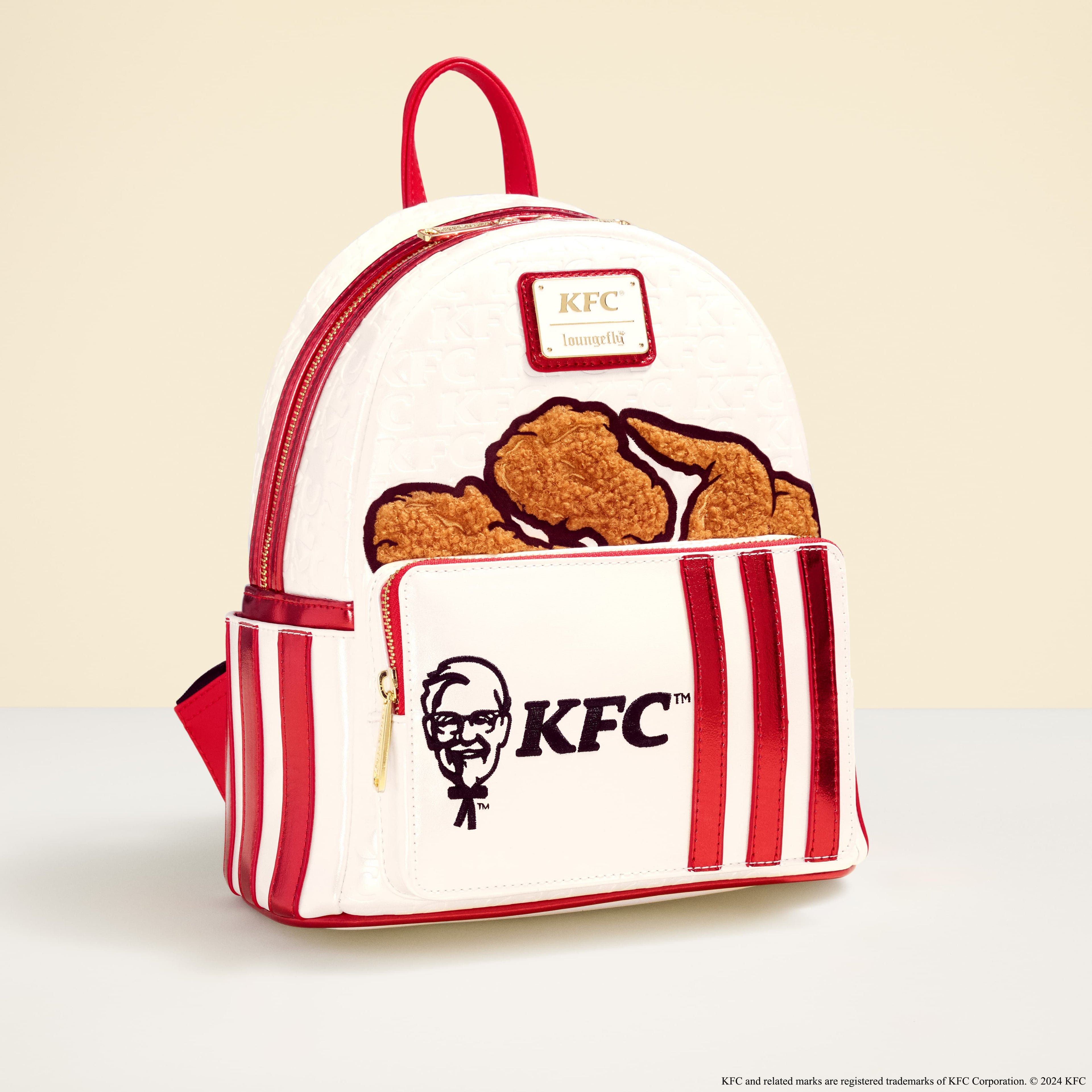 KFC Chicken Bucket Sherpa Mini Backpack