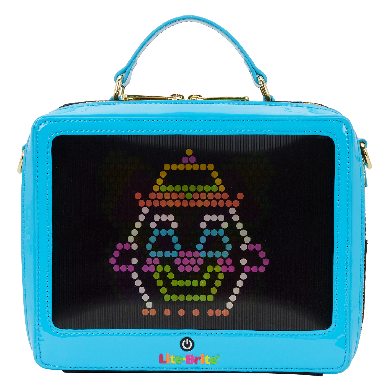 Lite-Brite Lenticular Glow Crossbody Bag with Coin Bag