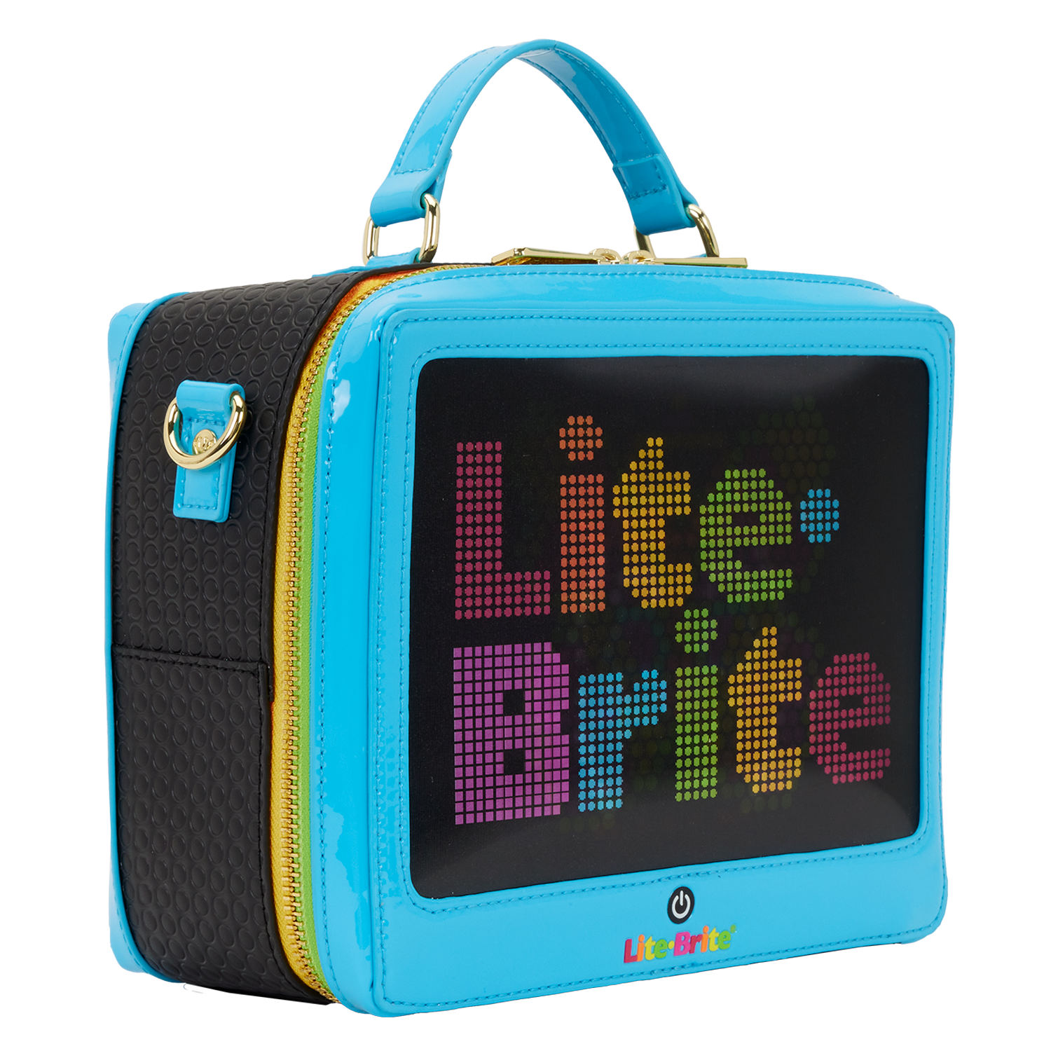 Lite-Brite Lenticular Glow Crossbody Bag with Coin Bag