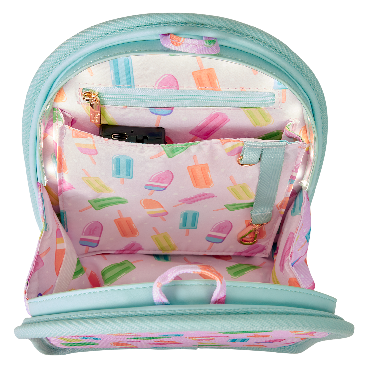 Loungefly Popsicle Light-Up Mini Backpack Bag Organizer Insert