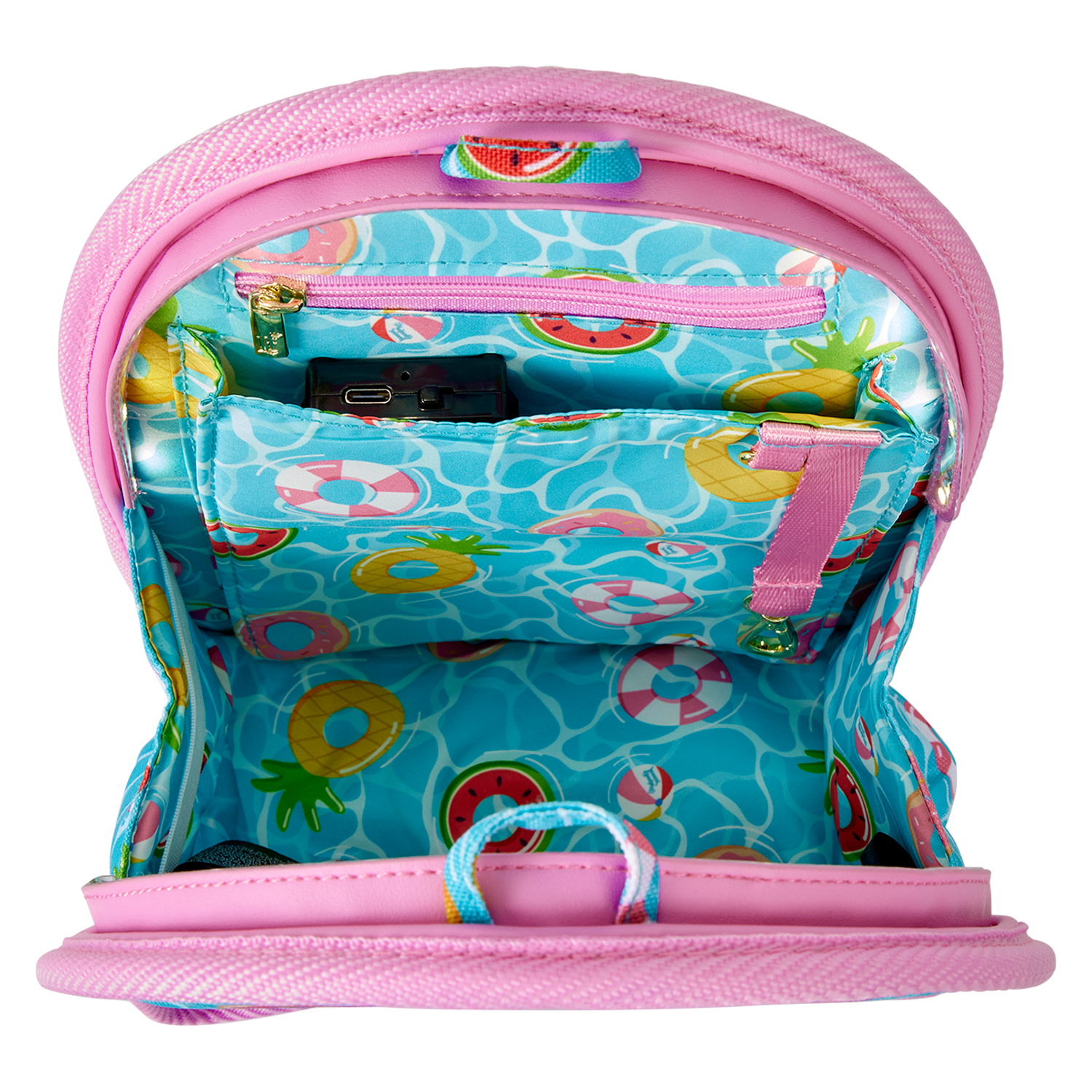 Loungefly Pool Day Light-Up Mini Backpack Bag Organizer Insert