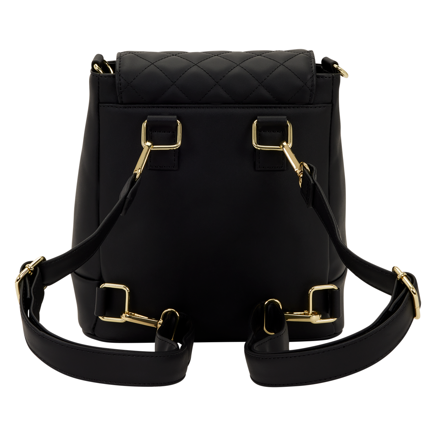 Loungefly The Lilly Black Convertible Mini Backpack & Crossbody Pin Trader Bag
