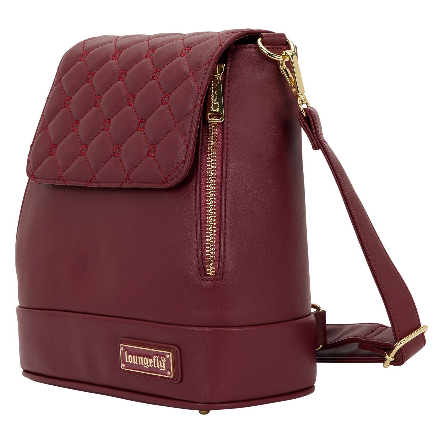 Loungefly The Lilly Red Convertible Mini Backpack & Crossbody Pin Trader Bag