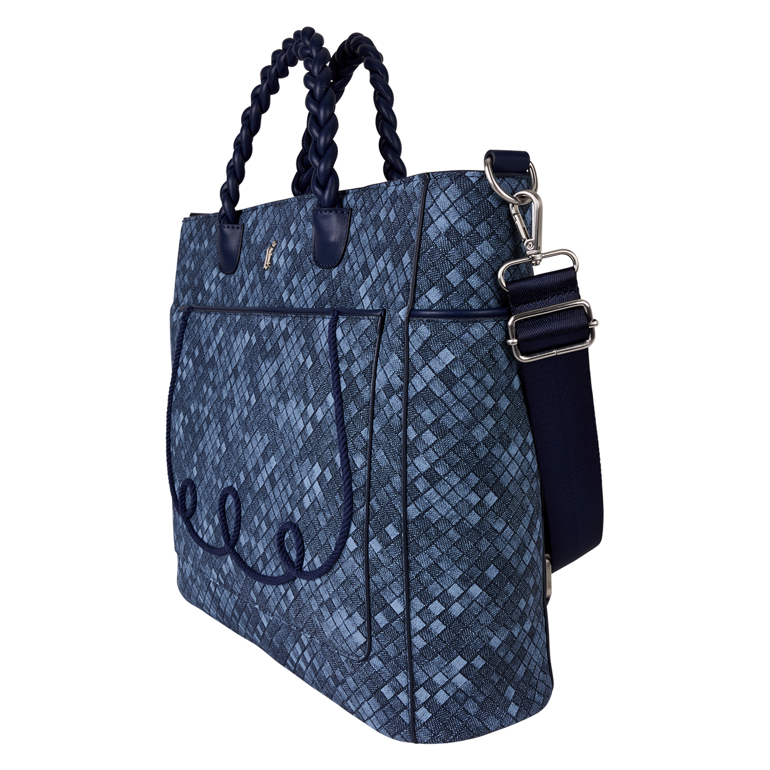 Loungefly Blue Checkered Convertible Backpack & Tote Crossbody Bag