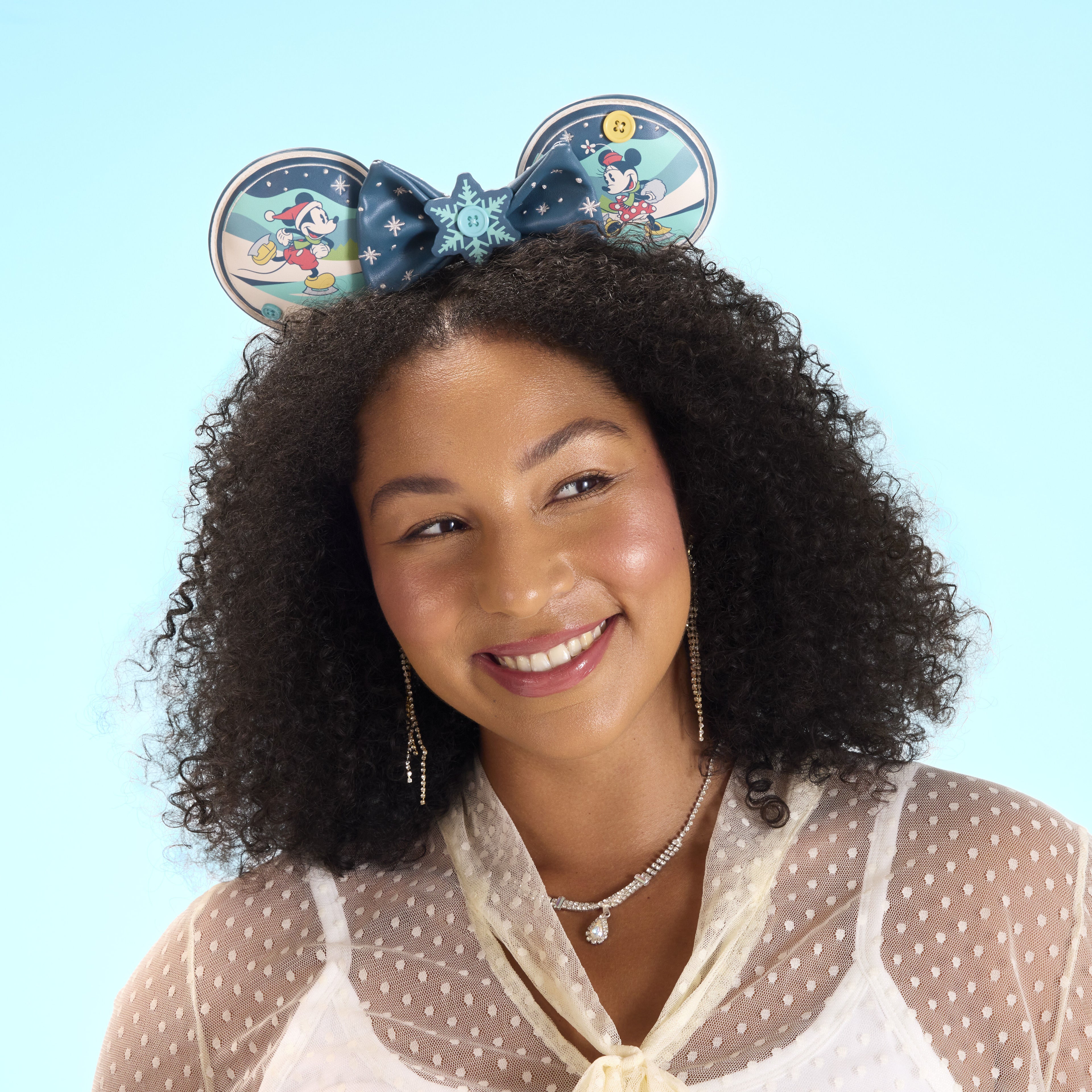 Mickey & Minnie Holiday Ear Headband