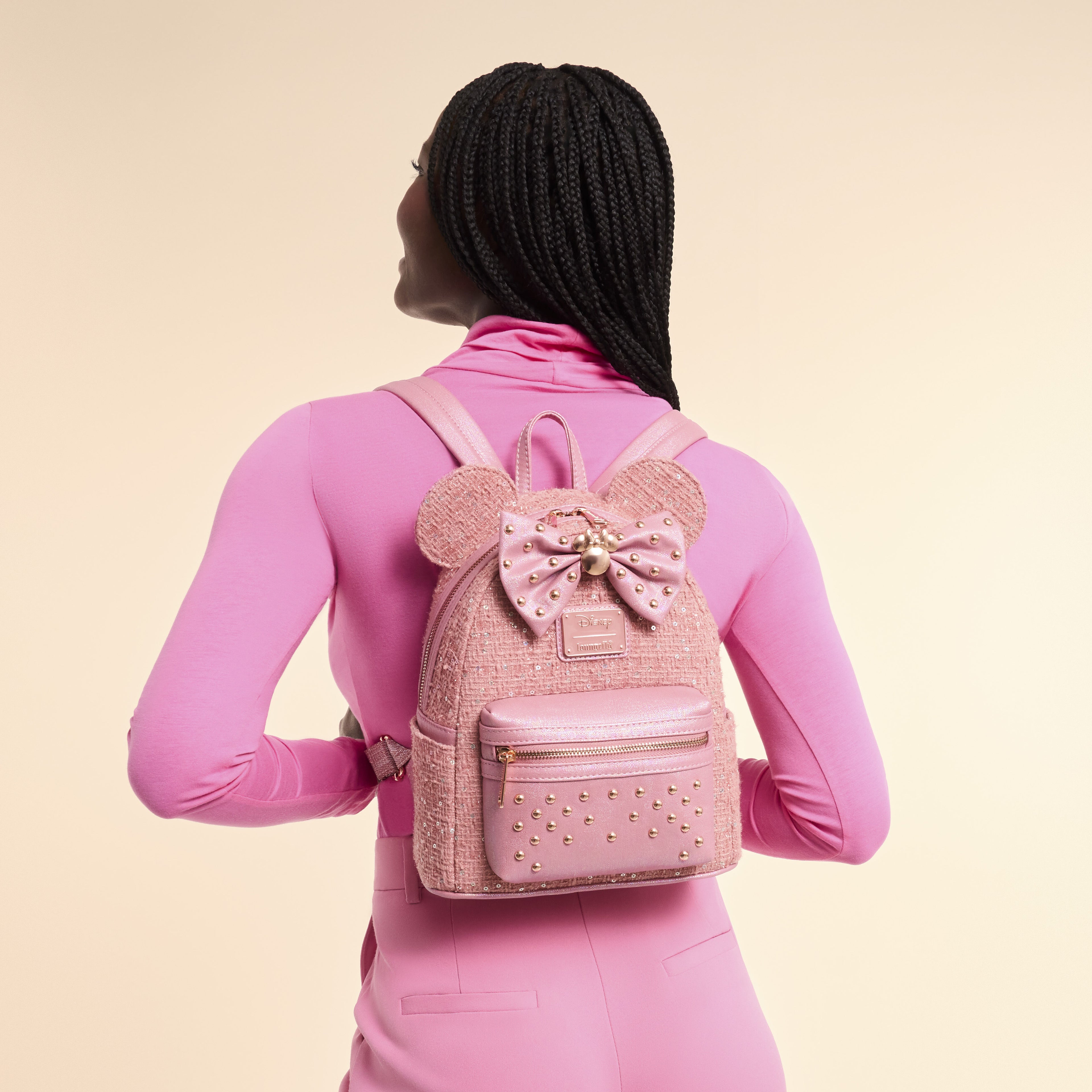 Minnie Mouse Exclusive Glitter Tweed Mini Backpack