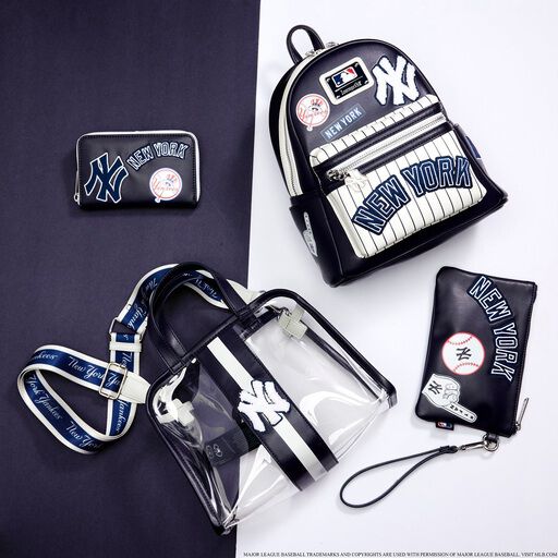 MLB NY Yankees Clear Tote Crossbody Stadium Bag with Pouch