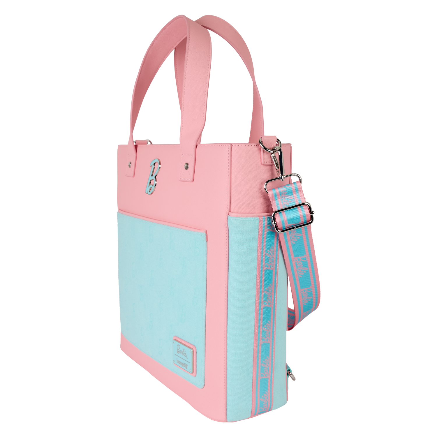 Classic Barbie Terry Cloth Convertible Backpack & Tote Crossbody Bag