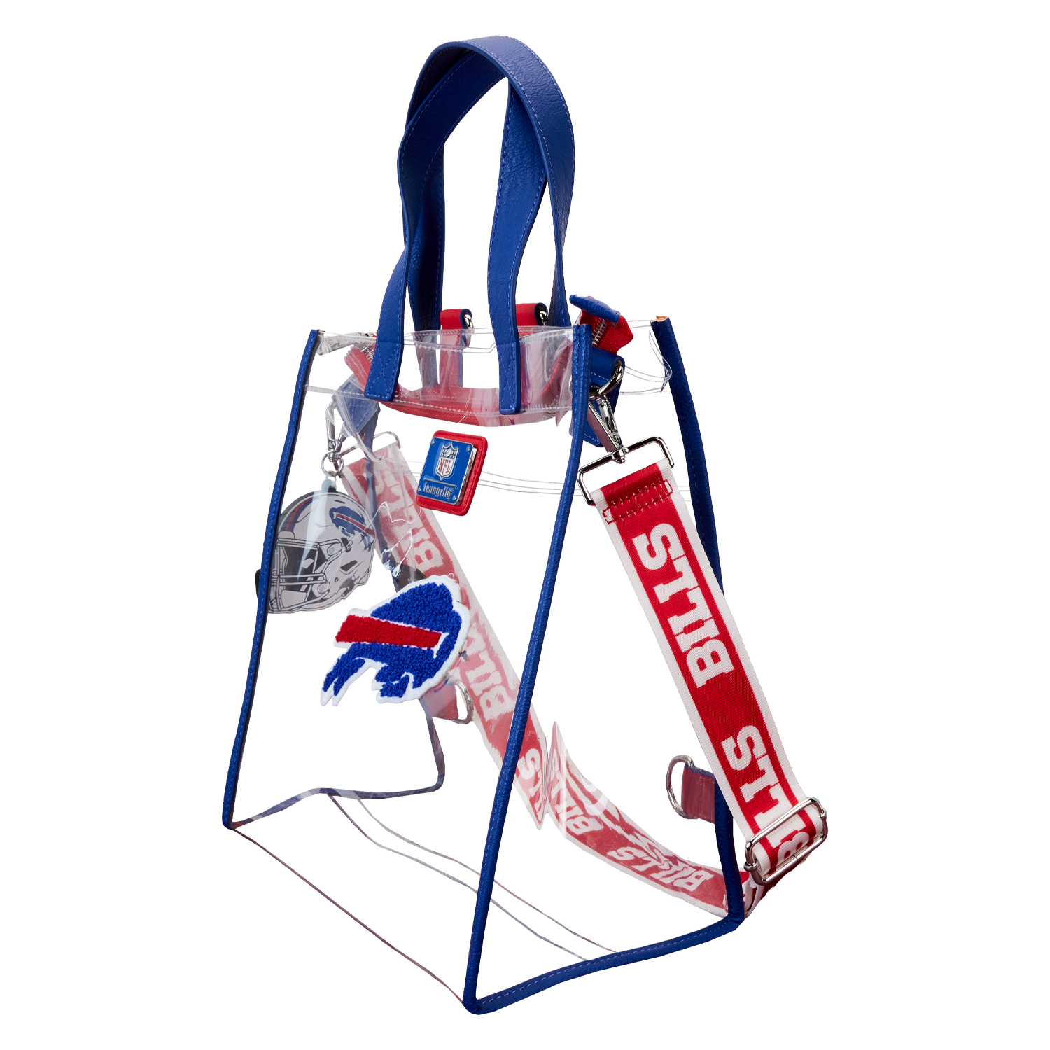 NFL Buffalo Bills Clear Convertible Backpack & Tote Crossbody Stadium Bag