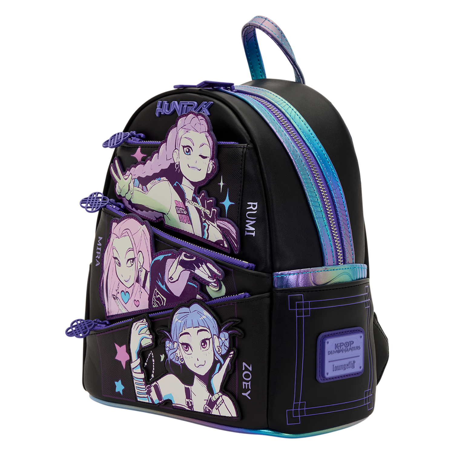 KPop Demon Hunters HUNTR/X Mini Backpack with Photo Card Charm