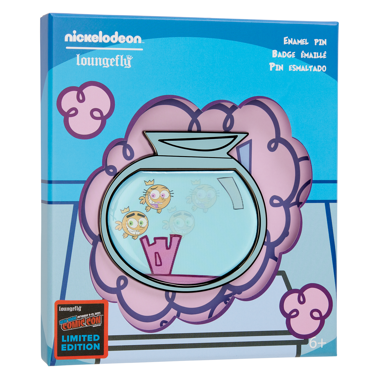 NYCC Limited Edition The Fairly OddParents Lenticular 3" Collector Box Pin