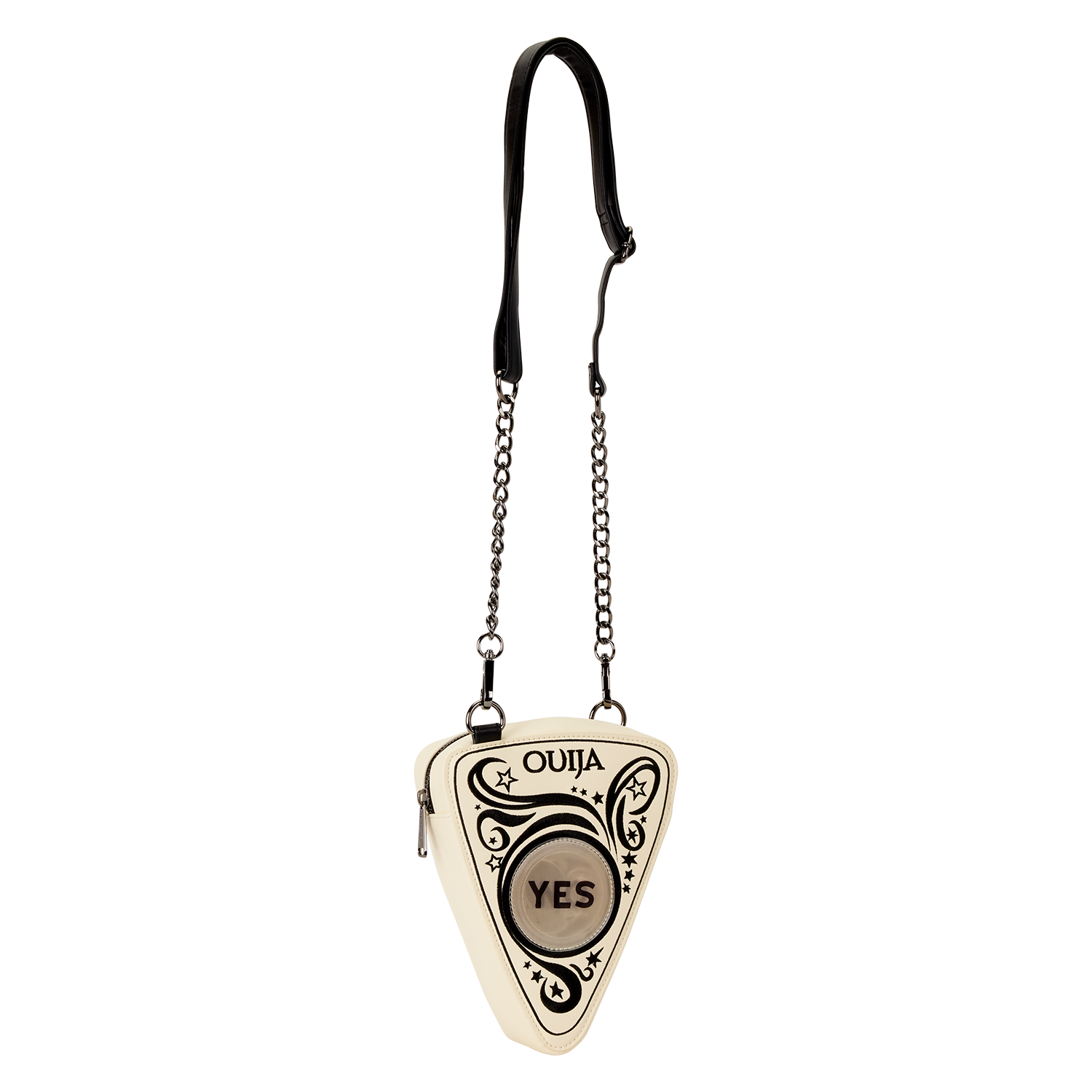 Ouija Planchette Lenticular Glow Figural Crossbody Bag