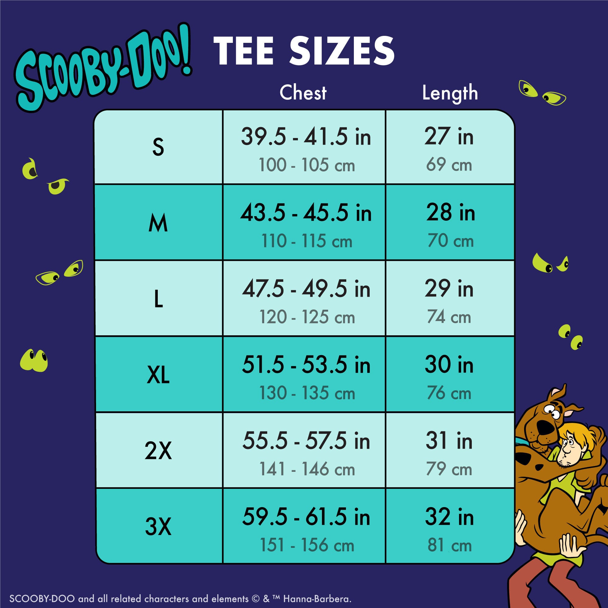 Scooby-Doo™ & Shaggy Glow Unisex Ringer Tee