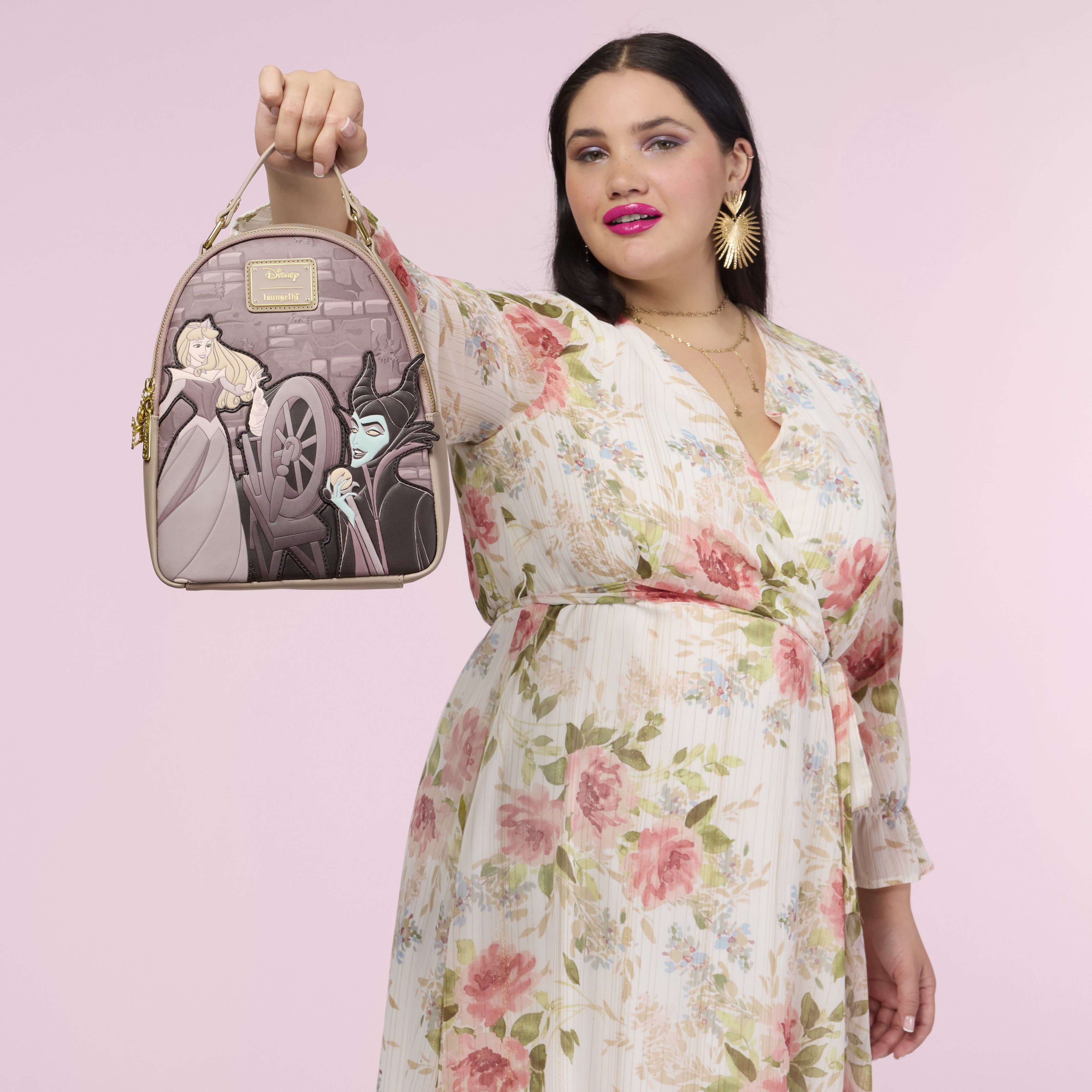 Sleeping Beauty & Maleficent Spinning Wheel Mini Backpack