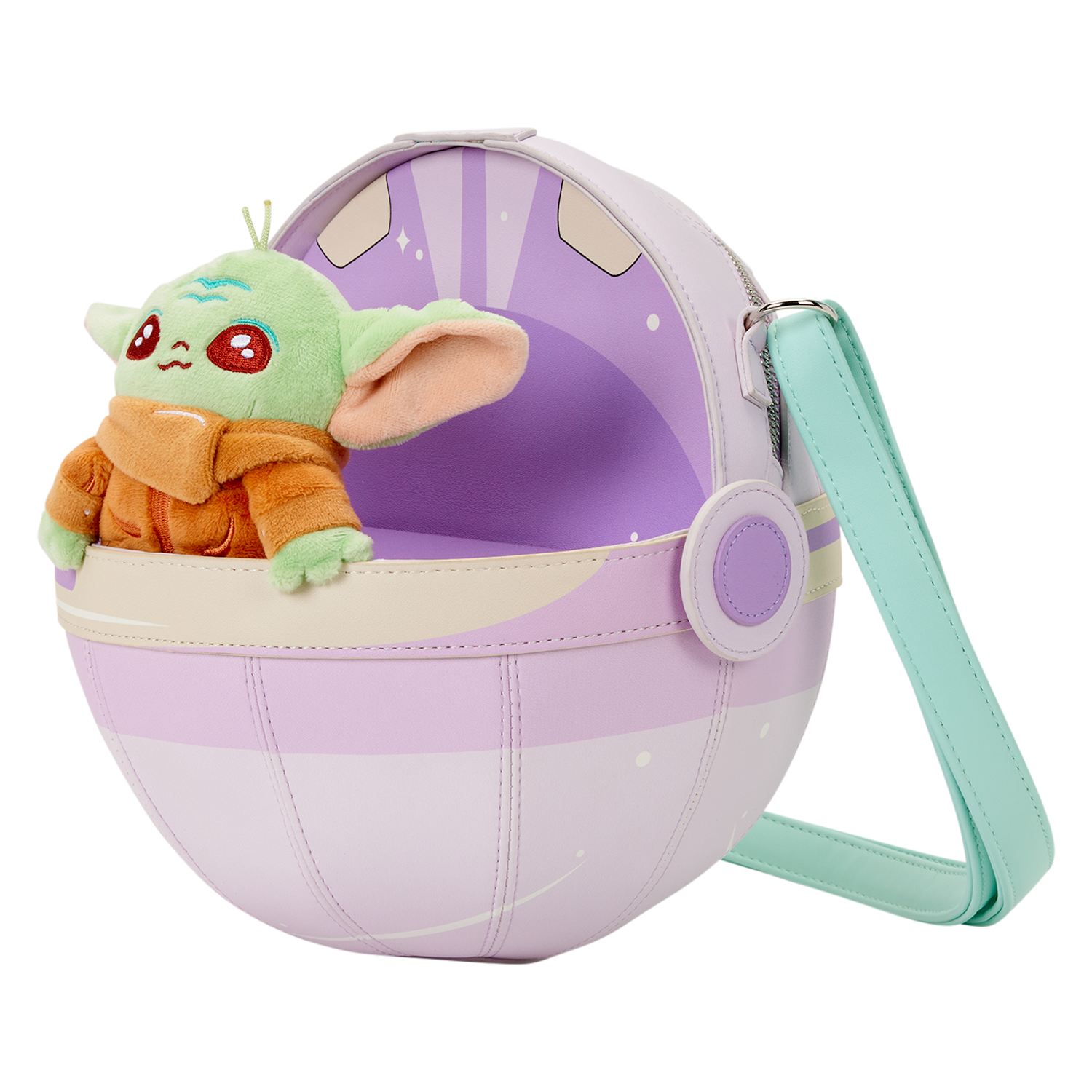 The Mandalorian Grogu Figural Pod Plush Crossbody Bag