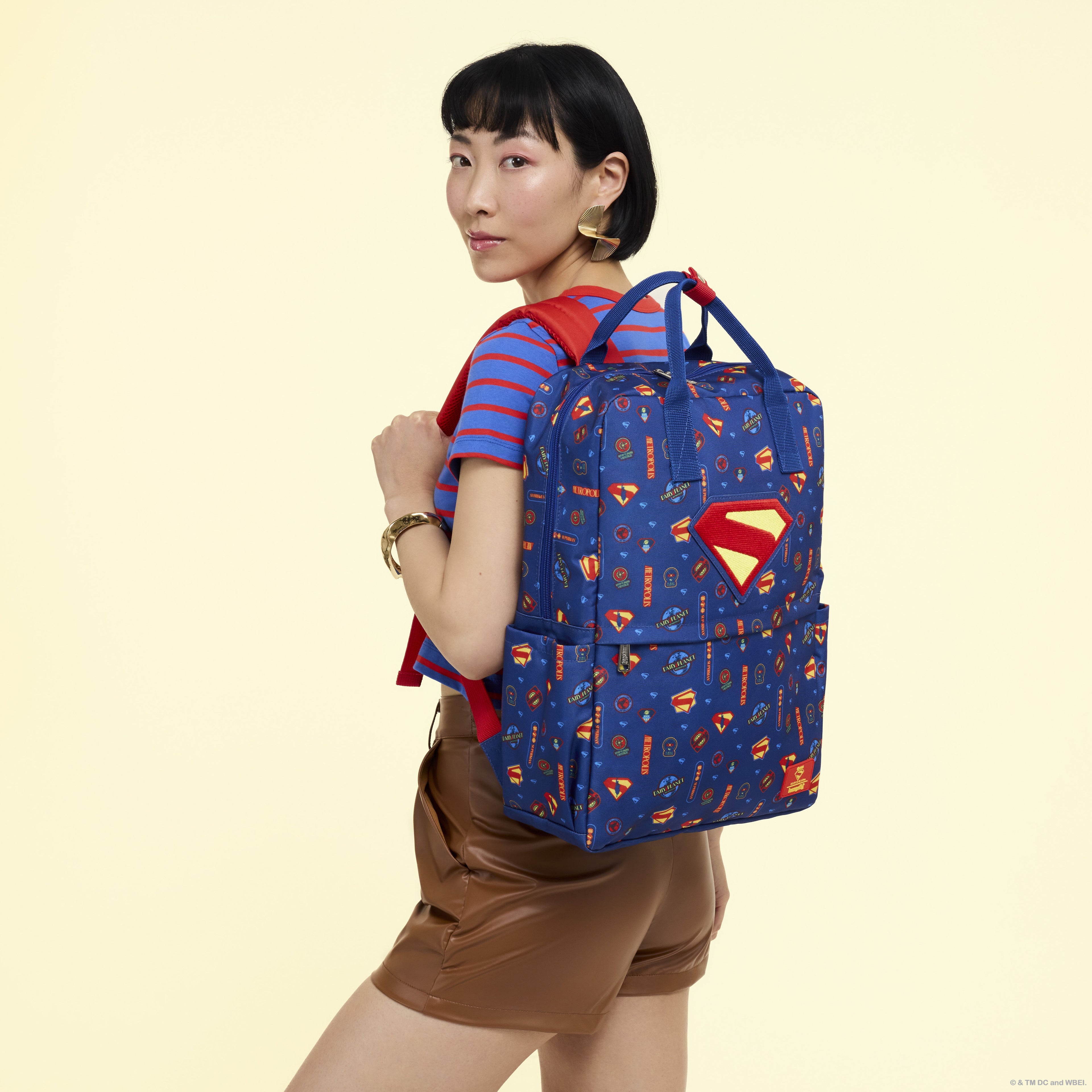 Superman All-Over Print Full-Size Backpack