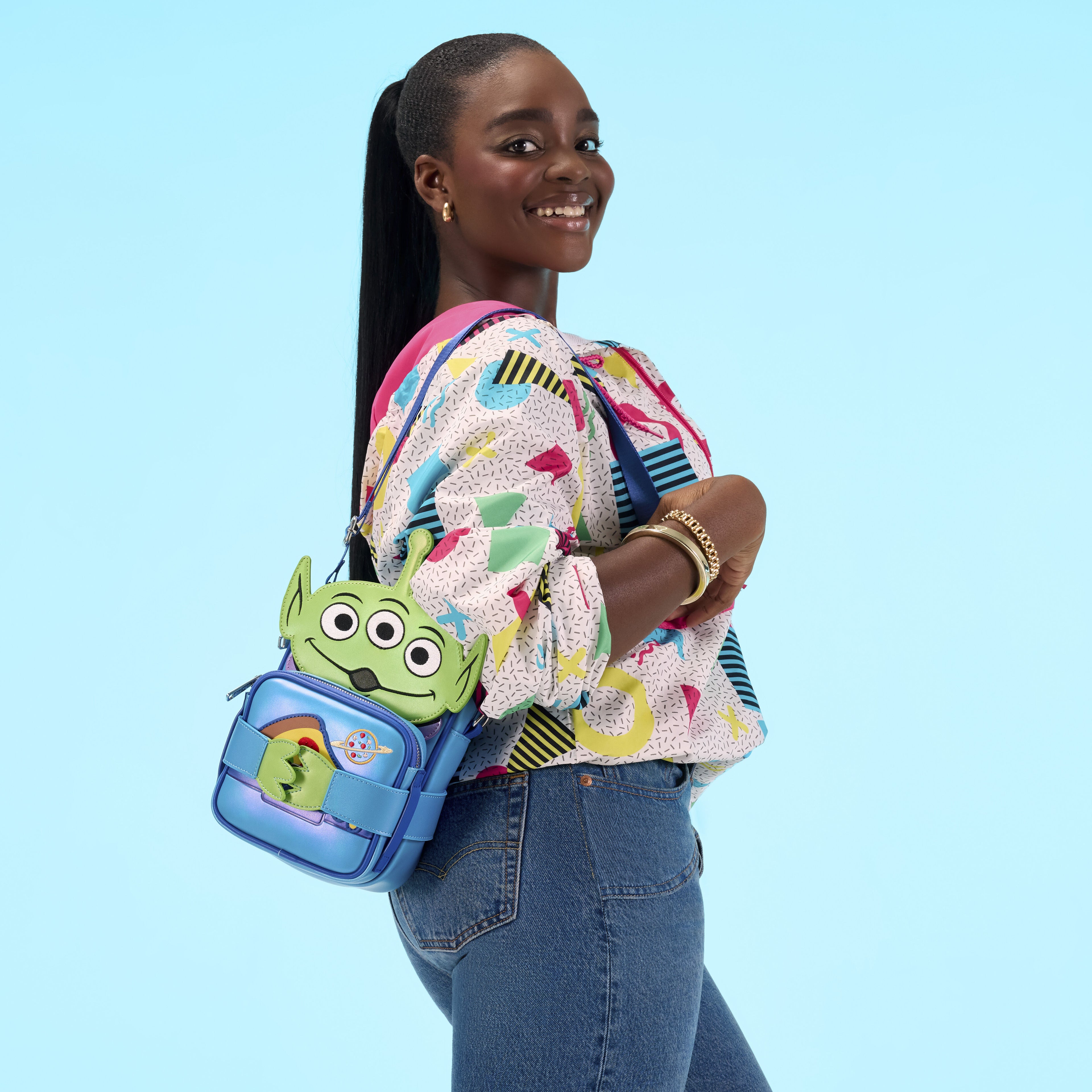 Toy Story 30th Anniversary Aliens Crossbuddies® Cosplay Crossbody Bag with Coin Bag