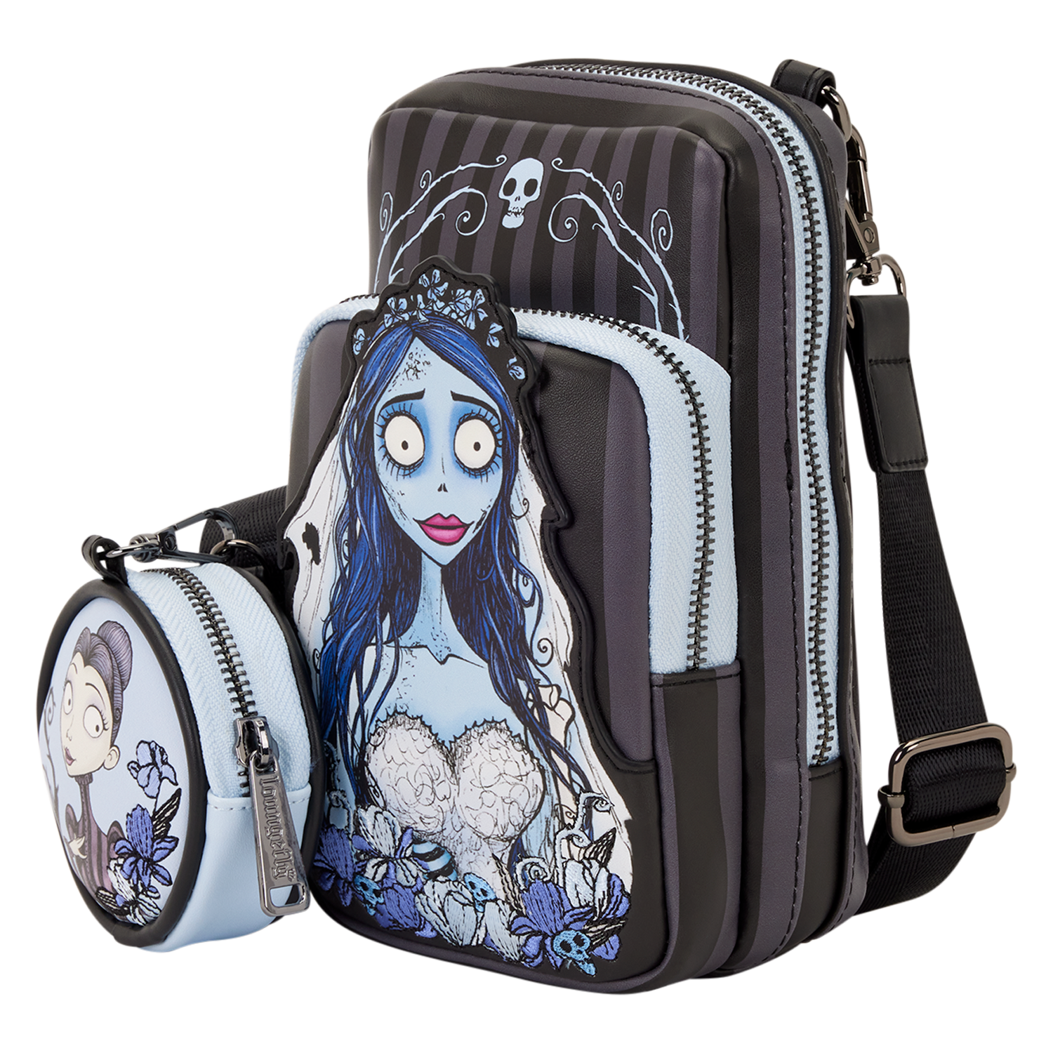 Corpse Bride Emily Sling Crossbody Bag with Coin Bag