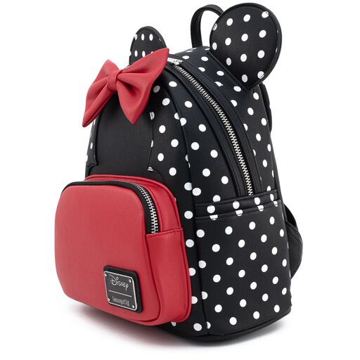 Disney Minnie Mouse Black & White Polka Dot Cosplay Mini Backpack