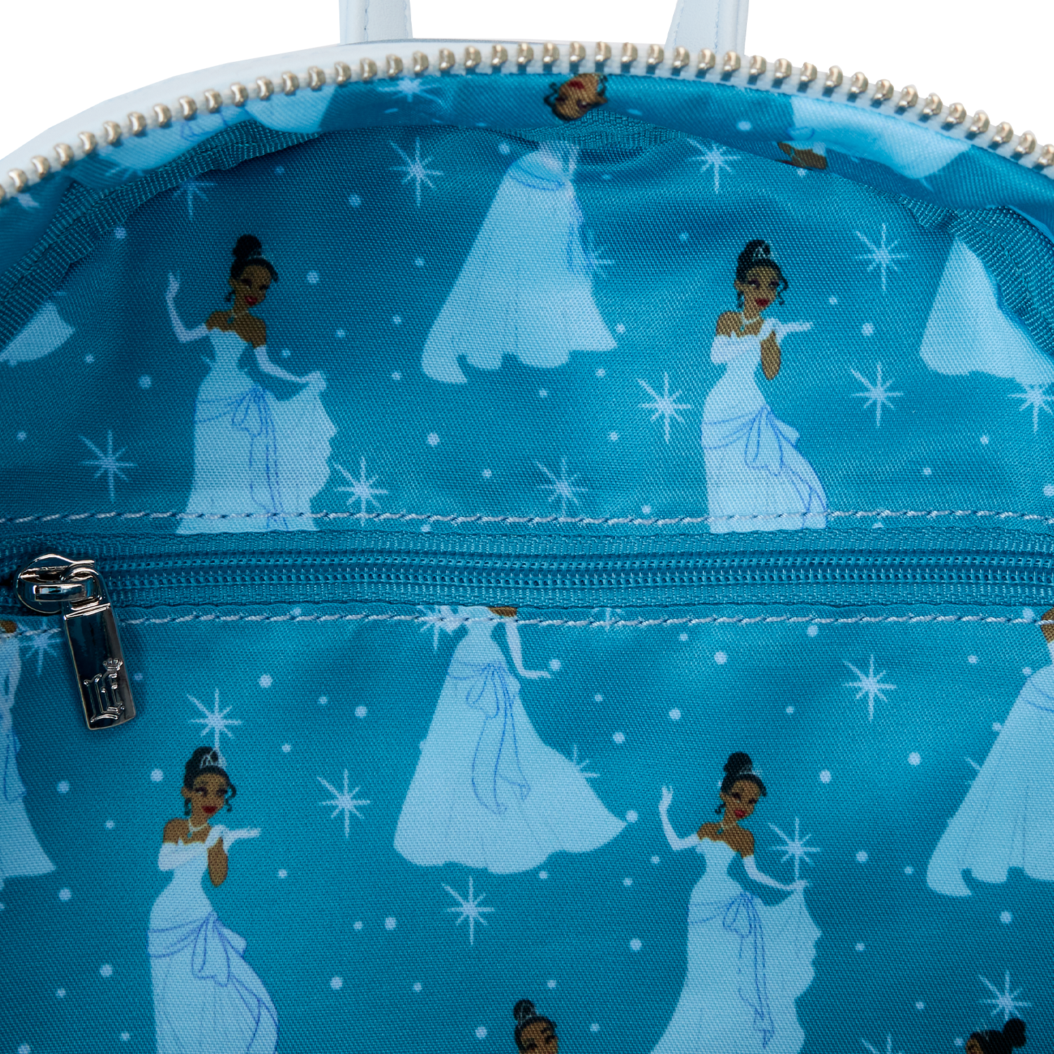 The Princess and the Frog Tiana Blue Gown Glitter Cosplay Mini Backpack