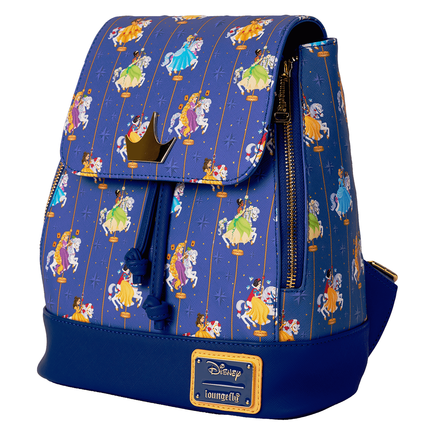 Disney Princess Carousel All-Over Print Drawstring Mini Backpack