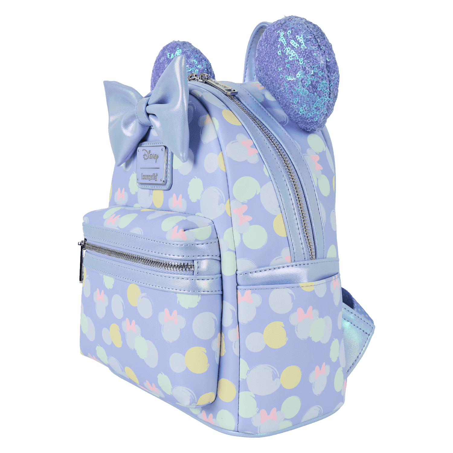 Minnie Mouse Exclusive Iridescent All-Over Print Sequin Ear Mini Backpack