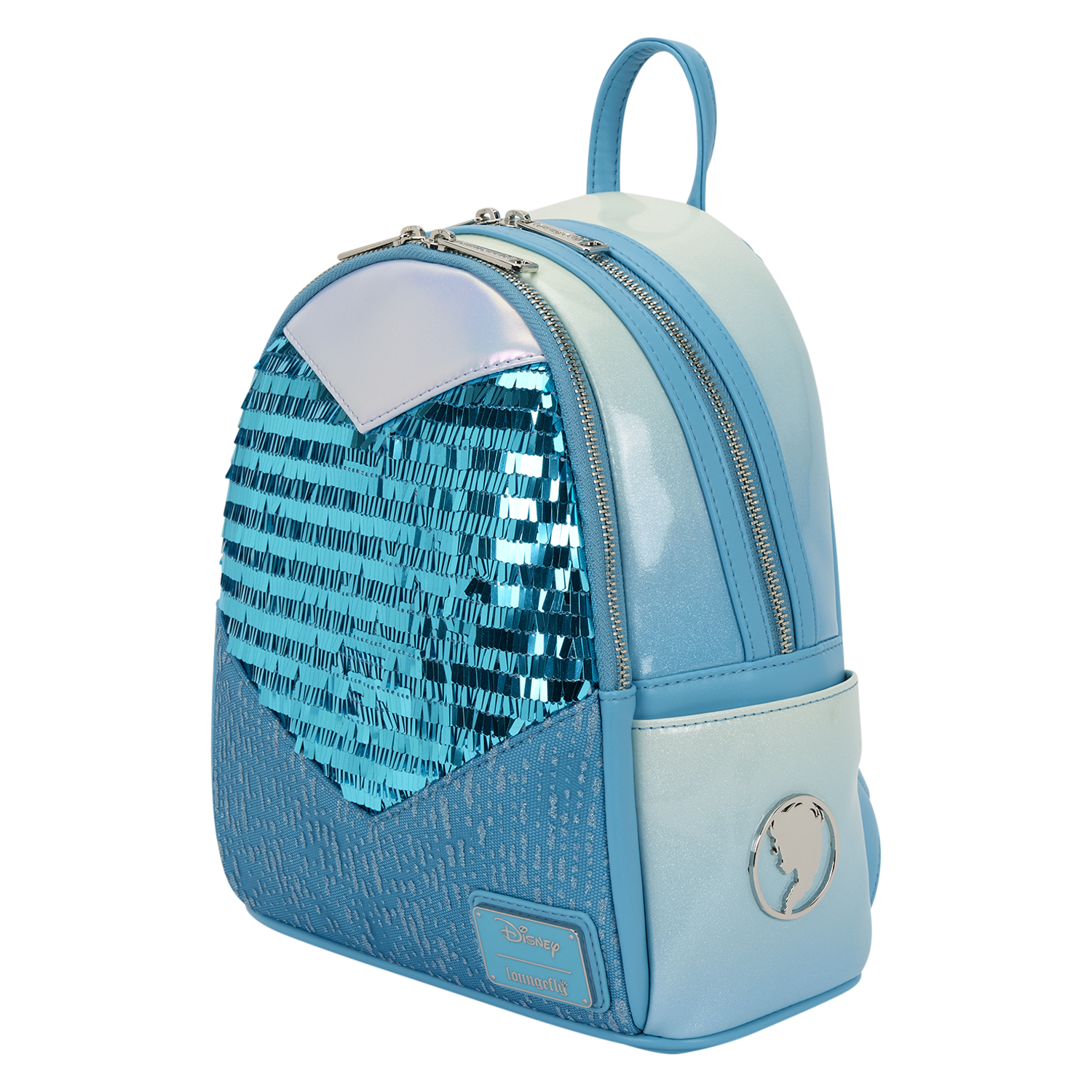 Frozen Elsa Glitter Sequin Cosplay Mini Backpack