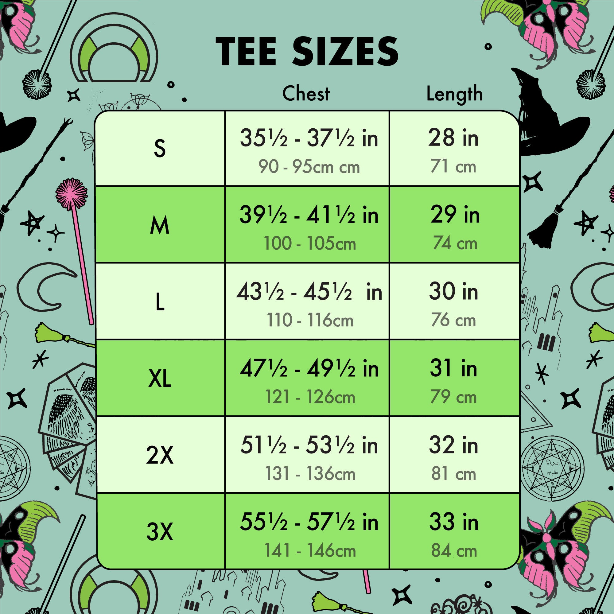 Wicked Elphaba & Glinda All-Over Print Unisex Tee